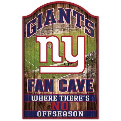 NFL New York Giants Fan Cave Wood Sign Holzschild Wandschmuck