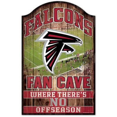 NFL Atlanta Falcons Fan Cave Wood Sign Holzschild Wandschmuck