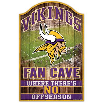 NFL Minnesota Vikings Fan Cave Wood Sign Holzschild Wandschmuck