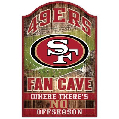 NFL San Francisco 49ers Fan Cave Wood Sign Holzschild Wandschmuck