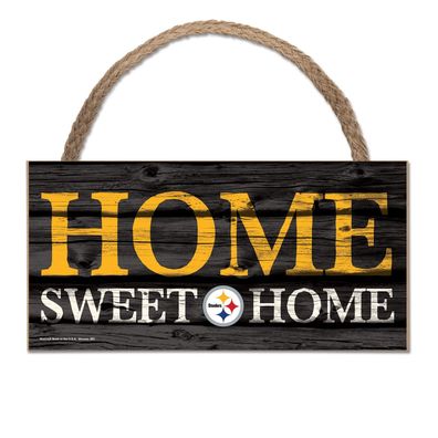 NFL Pittsburgh Steelers Home Sweet Wood Sign Holzschild Tür- / Wand-schmuck
