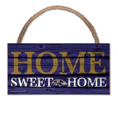 NFL Baltimore Ravens Home Sweet Wood Sign Holzschild Tür- / Wand-schmuck