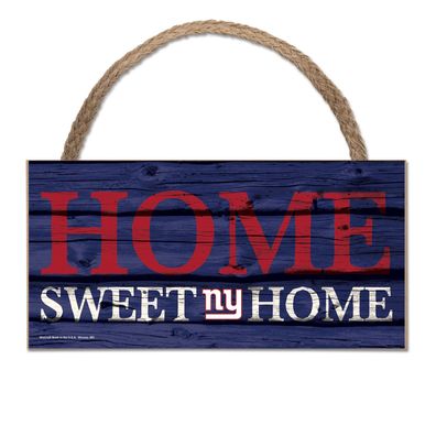 NFL New York Giants Home Sweet Wood Sign Holzschild Tür- / Wand-schmuck