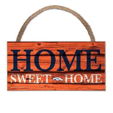 NFL Denver Broncos Home Sweet Wood Sign Holzschild Tür- / Wand-schmuck
