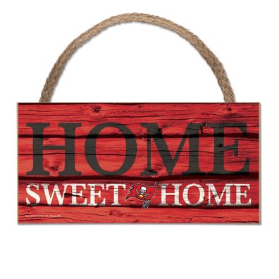 NFL Tampa Bay Buccaneers Home Sweet Wood Sign Holzschild Tür- / Wand-schmuck