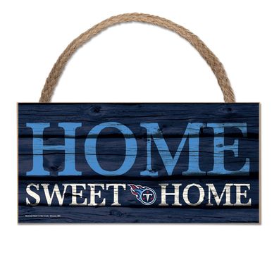 NFL Tennessee Titans Home Sweet Wood Sign Holzschild Tür- / Wand-schmuck