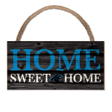 NFL Carolina Panthers Home Sweet Wood Sign Holzschild Tür- / Wand-schmuck