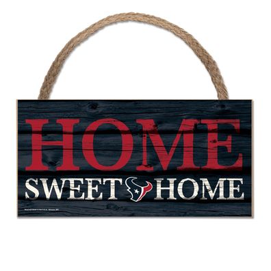 NFL Houston Texans Home Sweet Wood Sign Holzschild Tür- / Wand-schmuck