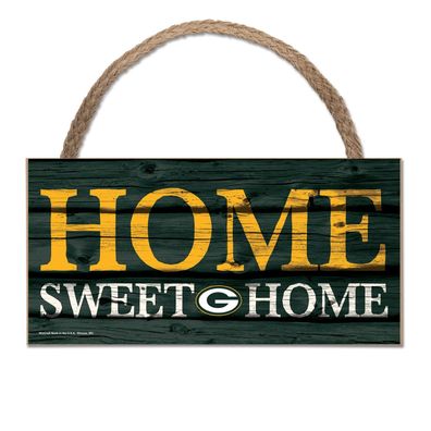 NFL Green Bay Packers Home Sweet Wood Sign Holzschild Tür- / Wand-schmuck