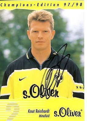 Knut Reinhardt Bor. Dortmund 1997-98 Autogrammkarte + A 69357