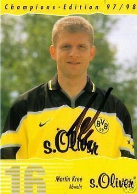 Martin Kree Bor. Dortmund 1997-98 Autogrammkarte + A 69359