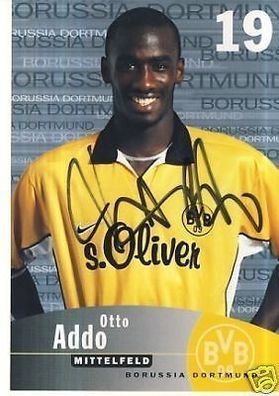 Otto Addo Bor. Dortmund 1999-00 Autogrammkarte + A 69318