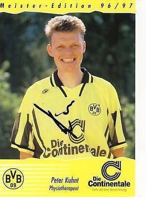 Peter Kuhnt Bor. Dortmund 1996-97 Autogrammkarte + A 69379
