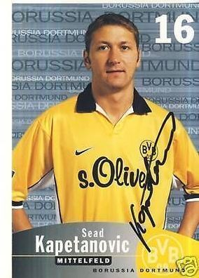 Sead Kapetanovic Bor. Dortmund 1999/00 Autogrammkarte + + A 69319