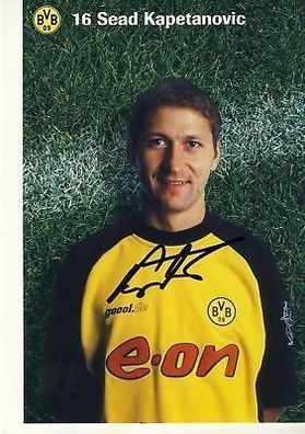 Sead Kapetanovic Bor. Dortmund 2001/02 Autogrammkarte + A 69276