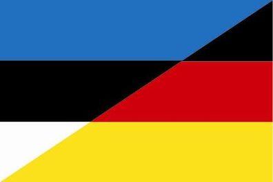 Fahne Flagge Estland-Deutschland Premiumqualität