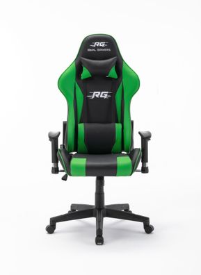 Gaming Computerstuhl Real Gamers Pro schwarz grün Drehstuhl Gamer Büro Stuhl
