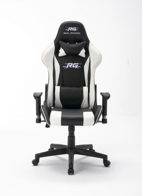 Gaming Computerstuhl Real Gamers Pro schwarz weiß Drehstuhl Gamer Büro Stuhl