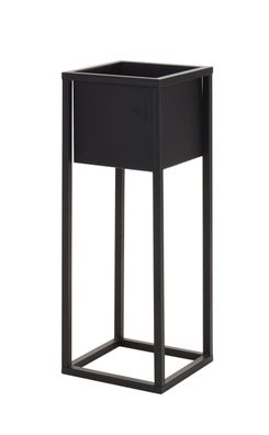 Blumentopfständer Metall eckig - schwarz - Modell: 70 cm