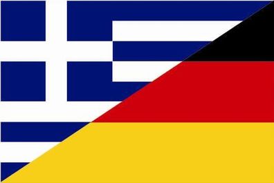 Fahne Flagge Griechenland-Deutschland Premiumqualität