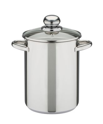 GSW Spargeltopf mit Glasdeckel und Einsatz 16cm