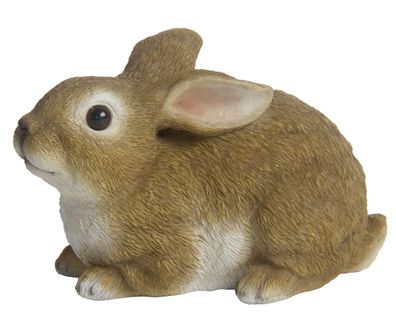 Esschert-Garten-Figur-Hase liegend Deko Figur Natur 37000267