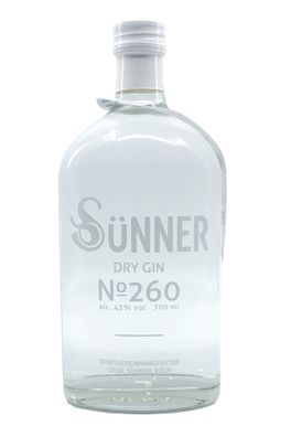 Sünner No. 260 Dry Gin 0,7l 43%vol.
