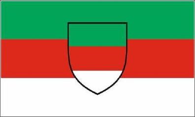 Fahne Flagge Helgoland mit Wappen Premiumqualität