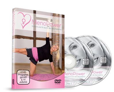 MenoPower® DVD - 28 Tage Pilates-Spezialkurs für Frauen (45 + ) - für Einsteiger