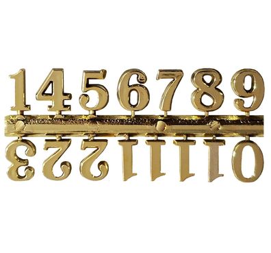 Zifferblatt Zahlen Zahlensatz Ziffern selbstklebend Wanduhr Arabisch Gold