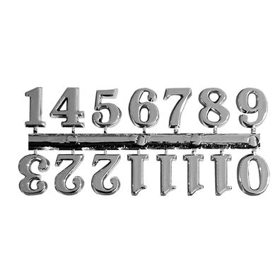 Zifferblatt Zahlen Zahlensatz Ziffern selbstklebend Wanduhr Arabisch Silber