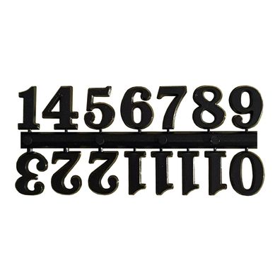 Zifferblatt Zahlen Zahlensatz Ziffern selbstklebend Wanduhr Arabisch Schwarz
