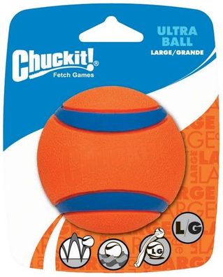 Chuckit!-Ultra-Ball Large (ø 9 cm) / Inhalt: 1 Ball