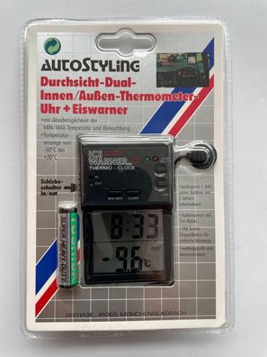 Dual Innen Außen Thermometer mit Eiswarner Durchsichtfunktion