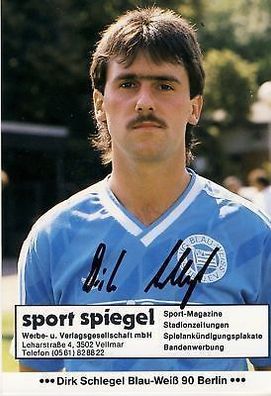 Dirk Schlegel Blau-Weiss Berlin 90 1986/87 + + A 69499