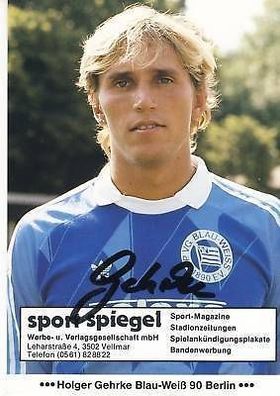 Holger Gehrke Blau-Weiss 90 Berlin 80er J. AK + + A 69505