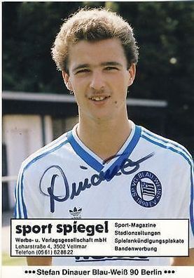 Stefan Dinauer Blau-Weiss Berlin 90 1986/87 + + A 69550