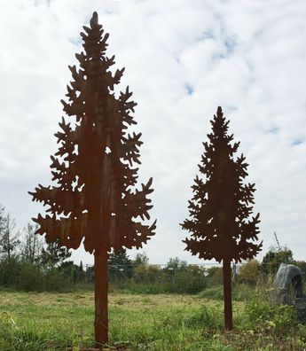 Nordmanntanne 1,6m mit Ständer Tanne Weihnachtsbaum Tannenbaum Rost Edelrost