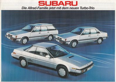 Subaru - Die Allrad Familie jetzt mit dem neuen Turbo-Trio
