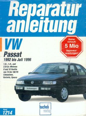 1214 - Reparaturanleitung VW Passat 1992 bis 1996, Limousine, Variant, Syncro