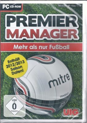 Premier Manager - Mehr als nur Fußball (2012) PC-Spiel, Windows XP/ Vista/7/8