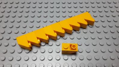 Lego 10 Dachsteine Negativ Stein 45 Grad 1x2 Bright Light Orange 3665 Set 41390 41320