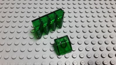 Lego 5 Dachsteine Schrägsteine 2x2 45 Grad Transparent Grün 3039 Set 1149 4012 6435