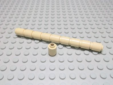 Lego 10 Rundsteine hohle tan beige Steine 1x1 3062b
