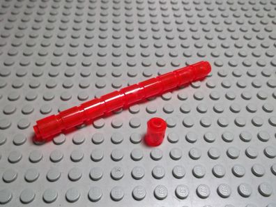 Lego 10 Rundsteine hohle transparent neon orange Steine 1x1 3062b Set 4478 4604 8801
