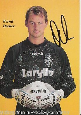 Bernd Dreher Bayer Uerdingen 1994-95 Autogrammkarte + A 69825
