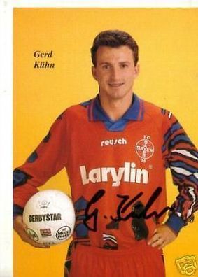 Gerd Kühn Bayer Uerdingen 1994-95 Autogrammkarte + A 69826