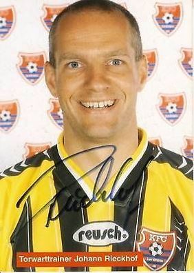 Johann Rieckhof KFC Uerdingen 1996-97 Autogrammkarte + A 69846