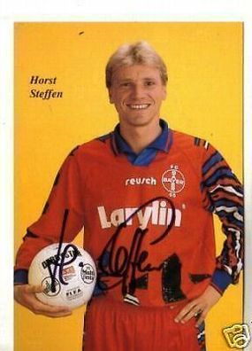 Horst Steffen Bayer Uerdingen 1994-95 Autogrammkarte + A 69827