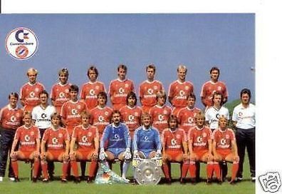 Bayern München Orig. Manschaftskarte 1987-88 Adidas TOP + C 1075